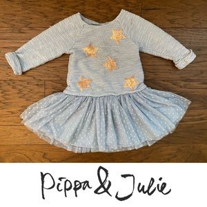 Pippa & Julie Tulle and Sequin Star Tunic Size 5